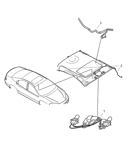 2002 Dodge Intrepid Wiring - Roof Diagram