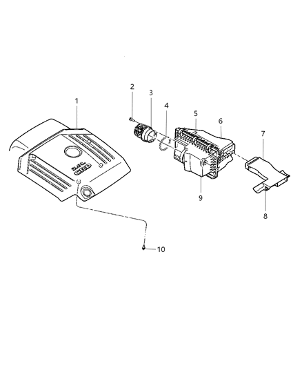 2007 Dodge Caliber Fresh Air Duct Diagram for 4891631AA