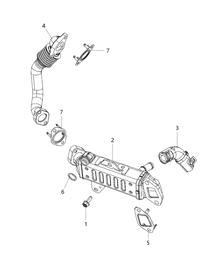 2019 Jeep Cherokee Tube-COOLANT Diagram for 5048036AE