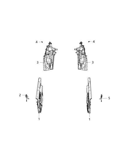 2021 Jeep Compass Lamps, Interior Diagram 1