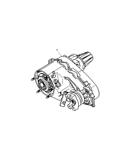 1998 Jeep Grand Cherokee Transfer Case Assembly Diagram 2