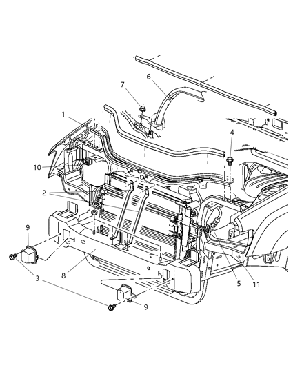 2007 Jeep Grand Cherokee Frame Upper Supports Diagram