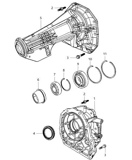 2008 Dodge Durango Case & Extensions & Adapters Diagram 4