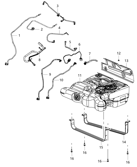 2012 Ram C/V Fuel Tank Diagram