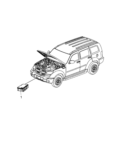 2009 Dodge Nitro Modules Brakes, Suspension And Steering Diagram