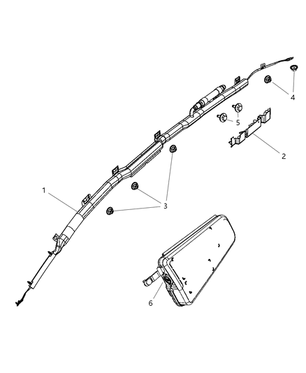 2011 Dodge Journey Air Bag Side Diagram