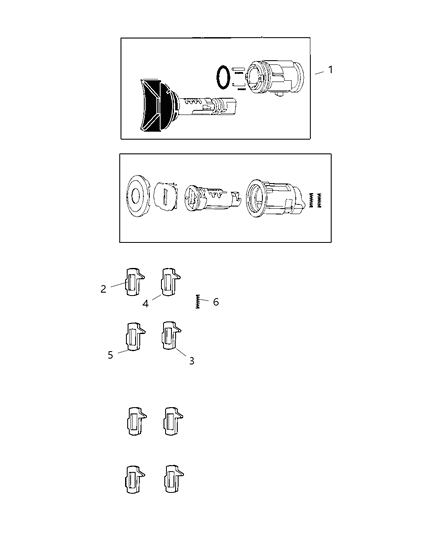 2008 Dodge Ram 2500 Ignition Lock Cylinder Diagram