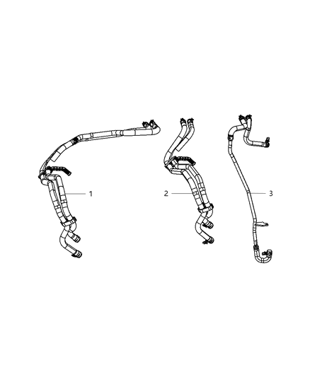 2007 Dodge Nitro Hose-Heater Supply And Return Diagram for 55037852AD