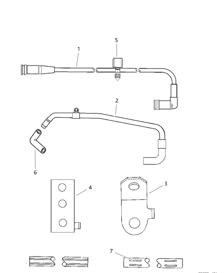 1998 Dodge Avenger Emission Control Vacuum Harness Diagram