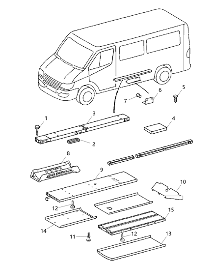 2002 Dodge Sprinter 2500 Seal Diagram for 5124763AA