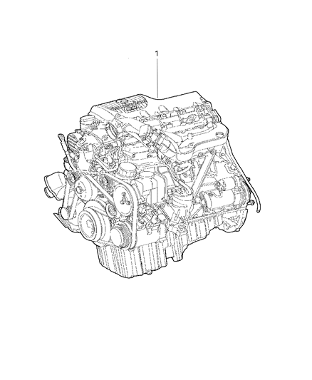 2006 Dodge Sprinter 3500 Engine-Long Block Diagram for R5117145AA