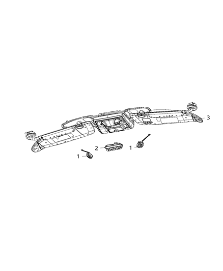 2018 Dodge Grand Caravan Switch, Sliding Door Diagram