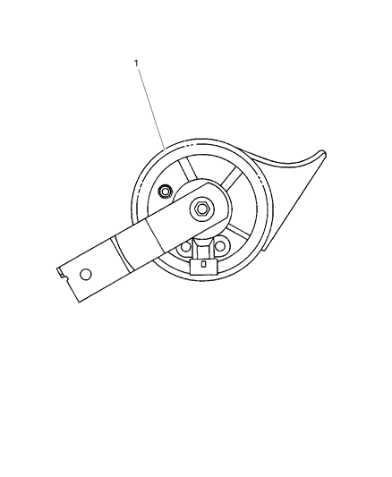 1997 Dodge Viper Horn Diagram for 4643868AB