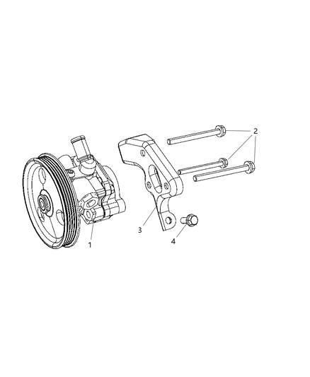 2010 Chrysler PT Cruiser Power Steering Pump Diagram