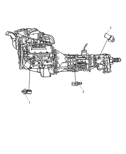 2007 Dodge Ram 3500 Switches - Drive Train Diagram