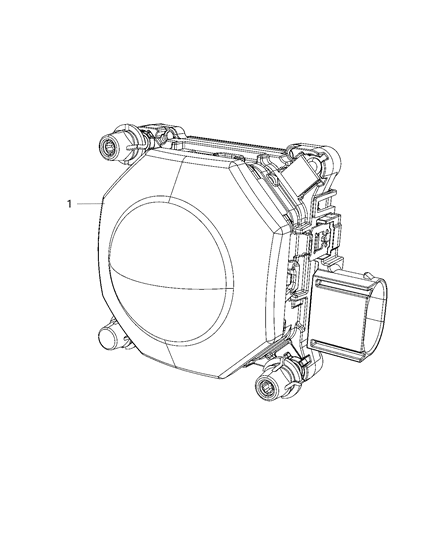 2021 Jeep Cherokee Sensor-Adaptive Speed Control MODU Diagram for 68518012AA