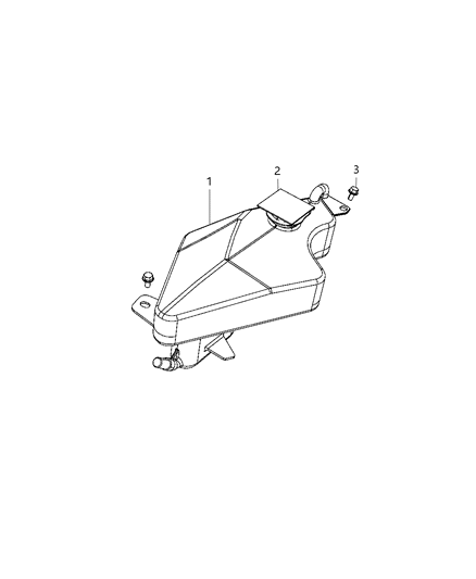 2010 Chrysler Sebring Coolant Recovery Bottle Diagram 2