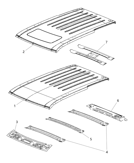 2011 Jeep Grand Cherokee Bracket Diagram for 68040966AA