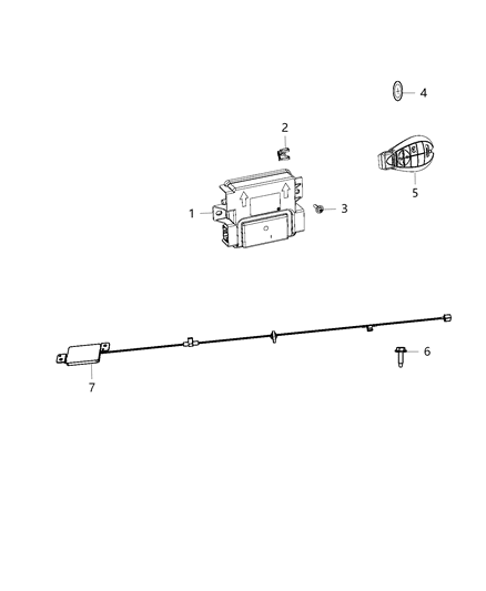 2015 Dodge Durango Hub Diagram for 68240157AA