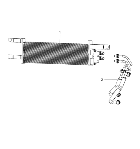 2021 Jeep Compass Transmission Oil Cooler & Lines Diagram 2