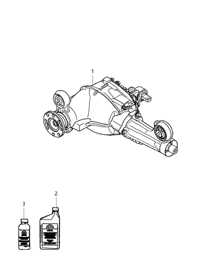 2010 Jeep Grand Cherokee Axle-Service Front Diagram for 52111937AF