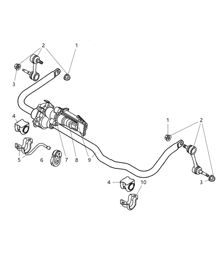 2007 Dodge Ram 2500 Bar-Front Diagram for 52121754AC