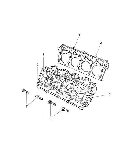 2008 Chrysler Aspen Cylinder Head & Cover Diagram 4