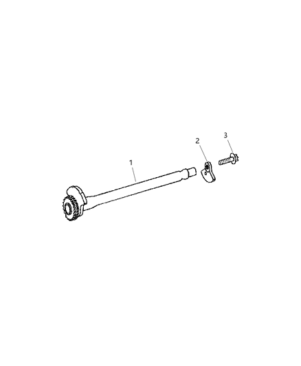 2007 Dodge Sprinter 2500 Weight-Balance Shaft Diagram for 68005580AA