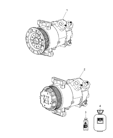 2009 Jeep Compass A/C Compressor Diagram