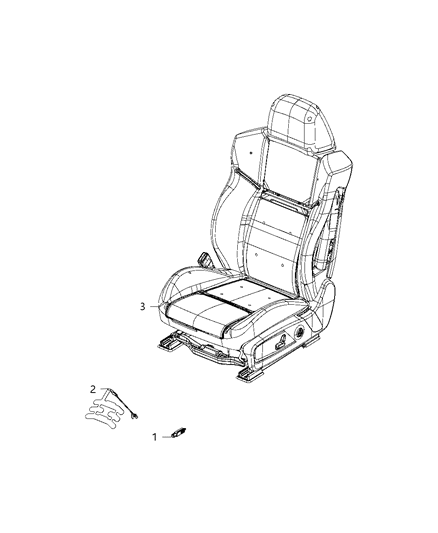 2019 Dodge Charger Sensor, Seat Position Diagram