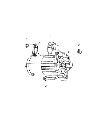 2013 Dodge Dart Starter Motor Reman Diagram for R6029698AA