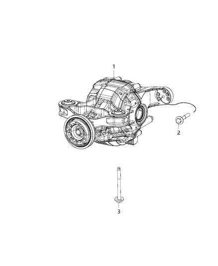 2018 Dodge Challenger Different-Rear Axle Diagram for 68375497AB