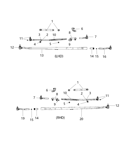 2012 Jeep Wrangler Steering Linkage Diagram