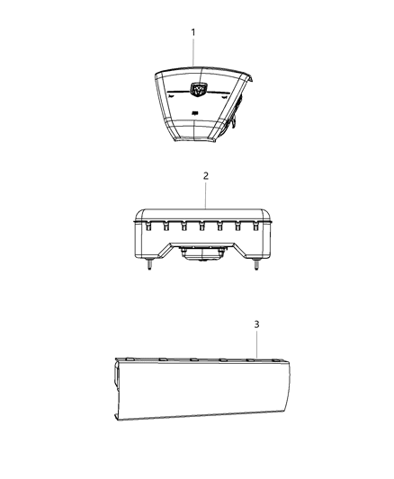 2015 Dodge Journey Air Bags Front Diagram