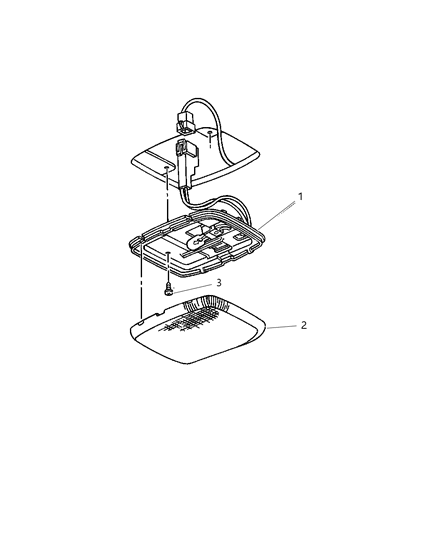 2002 Jeep Wrangler Lamps - Cargo-Dome-Courtesy Diagram