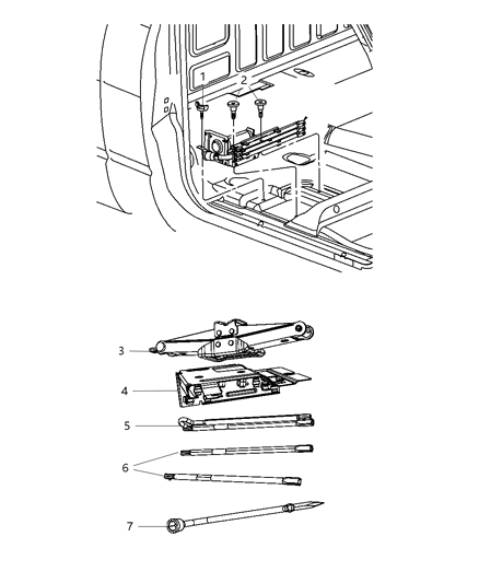 2008 Dodge Ram 2500 Jack Assembly Diagram