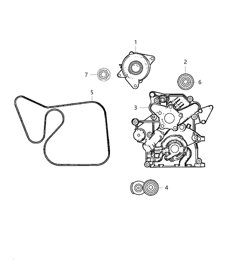 2015 Dodge Viper ALTENATOR-Engine Diagram for 5037198AE