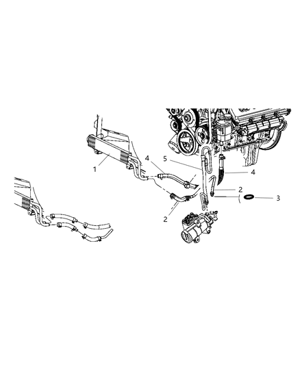 2011 Ram 3500 Power Steering Hose Diagram 1