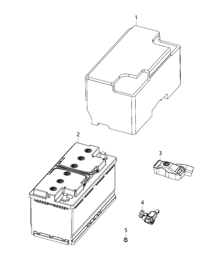 2021 Ram 1500 Battery-Storage Diagram for 56029635AC