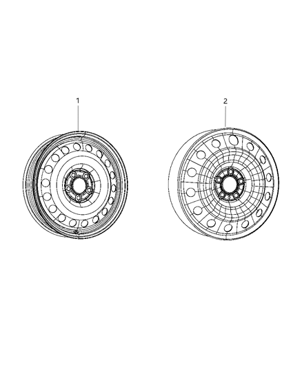 2020 Chrysler 300 Spare Wheel Stowage Diagram