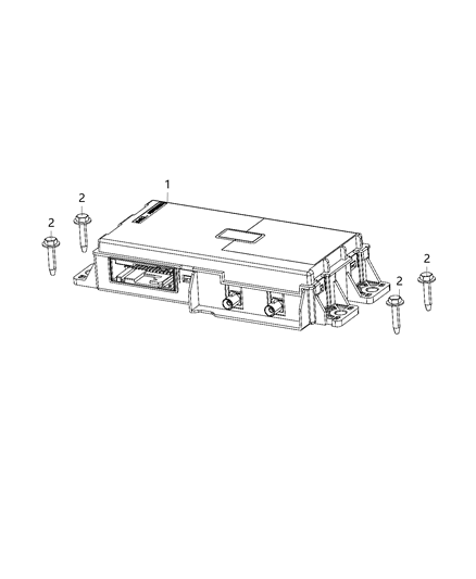 2020 Ram 2500 Module-TELEMATICS Diagram for 68456248AA