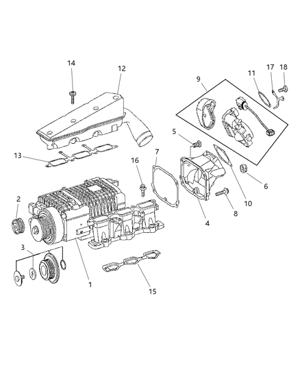 2005 Chrysler Crossfire Gasket Diagram for 5143103AA