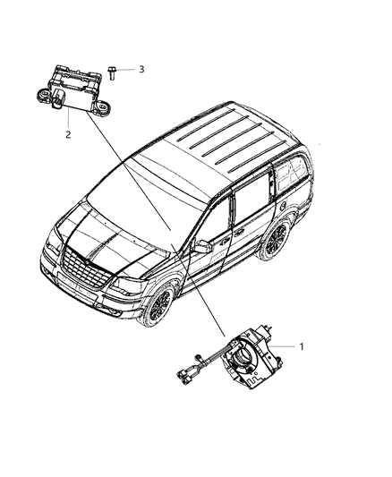 2015 Dodge Grand Caravan Sensors - Steering & Suspension Diagram