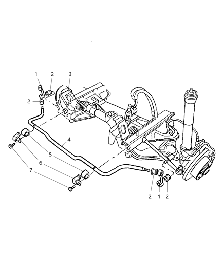 2006 Dodge Sprinter 2500 Bolt Diagram for 5104656AA