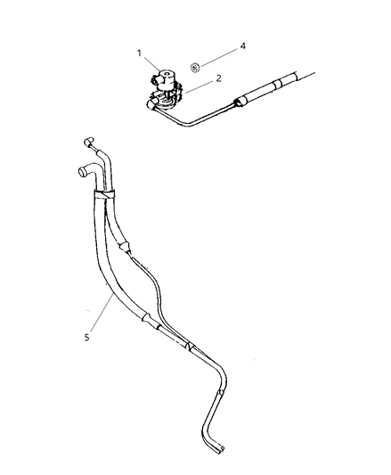 2004 Dodge Dakota Harness-CANISTER PURGE Diagram for 52102766AD