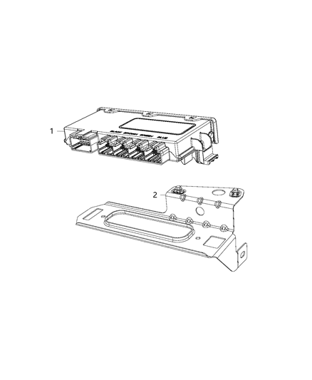 2020 Ram 1500 Classic Modules, Body Diagram 13