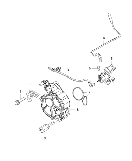 2018 Jeep Grand Cherokee Vacuum Pump Vacuum Harness Diagram