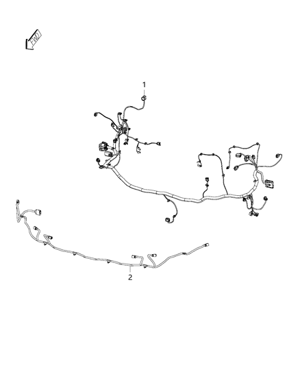 2015 Jeep Grand Cherokee Wiring-Front End Module Diagram for 68231796AC