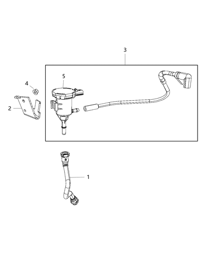 2020 Dodge Challenger Hose-PURGE Diagram for 68410860AB