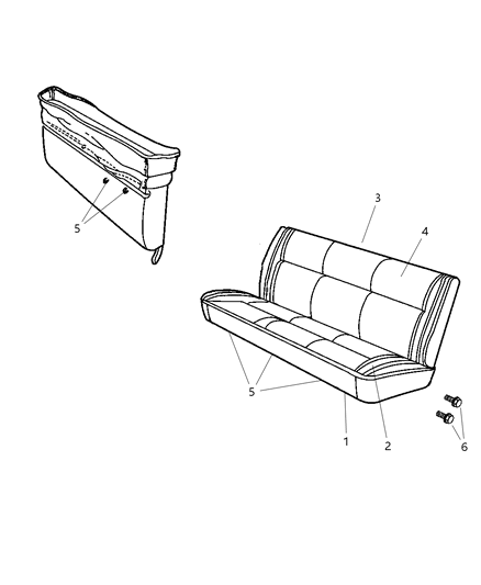 2001 Dodge Ram Van Rear Seats Diagram